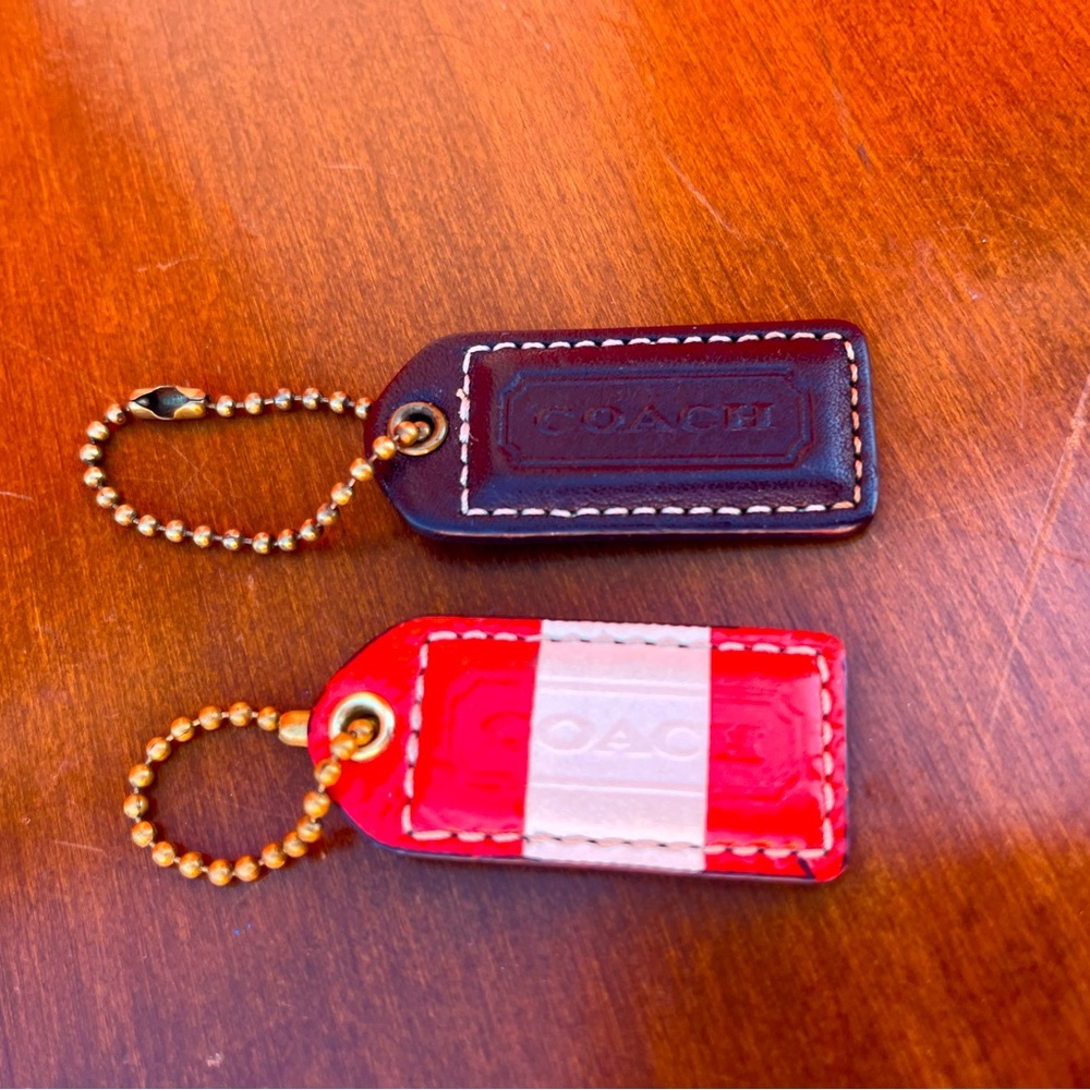 Coach Leather Tags/Keychains